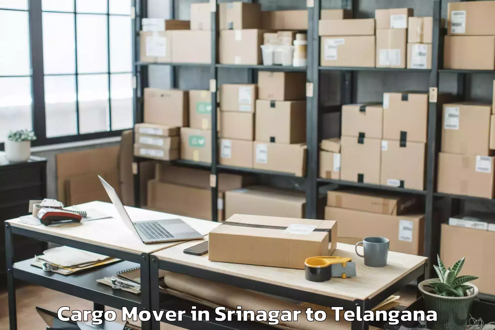 Book Srinagar to Kothagudem Cargo Mover Online